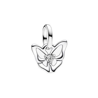 PANDORA ME fjäril miniberlockhänge i sterlingsilver med zirkon, kompatibelt ME- och Moments armband, 793451C01, 2,7x8,7x10 mm, Sterlingsilver, Kubisk zirkonia PANDORA ME fjäril miniberlockhänge i sterlingsilver med zirkon, kompatibelt ME- och Moments armband, 793451C01, 2,7x8,7x10 mm, Sterlingsilver, Kubisk zirkonia