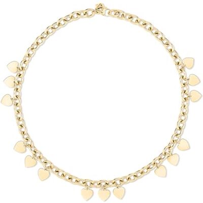 Echtzeit Halsband i realtid EJ-0031-N-45 IP guld, 45 cm, Rostfritt stål, Ingen ädelsten Echtzeit Halsband i realtid EJ-0031-N-45 IP guld, 45 cm, Rostfritt stål, Ingen ädelsten