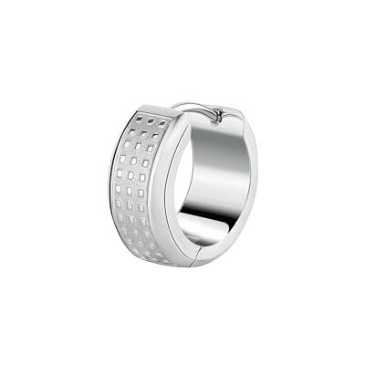 Brosway BULLET örhänge för kvinnor – rostfritt stål stiftörhängen med kubisk zirkonia, silver, 1,3 cm, BUL64 Brosway BULLET örhänge för kvinnor – rostfritt stål stiftörhängen med kubisk zirkonia, silver, 1,3 cm, BUL64