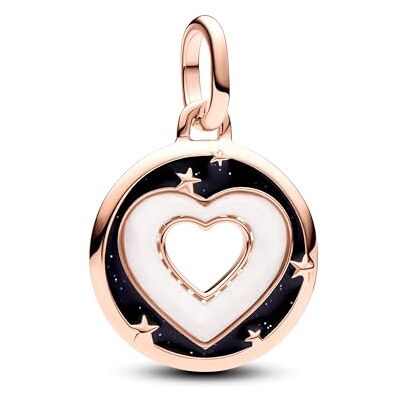 PANDORA ME Herzen Medaillon-Charm aus Sterling Silber mit 14 Karat vergoldeter Metalllegierung, Kompatibel ME und Moments Armbändern, 783080C01 PANDORA ME Herzen Medaillon-Charm aus Sterling Silber mit 14 Karat vergoldeter Metalllegierung, Kompatibel ME und Moments Armbändern, 783080C01