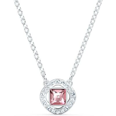 Swarovski Angelic Square Halsband, Rosa, Rhodium pläterad, från Amazon Exclusive Angelic Square Collection Swarovski Angelic Square Halsband, Rosa, Rhodium pläterad, från Amazon Exclusive Angelic Square Collection