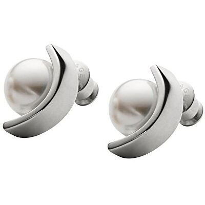 Skagen Agnethe Ohrstecker für Damen in der Farbe Silber mit Süßwasserperlen, 15,3x5,5 mm, SKJ0736040 Skagen Agnethe Ohrstecker für Damen in der Farbe Silber mit Süßwasserperlen, 15,3x5,5 mm, SKJ0736040