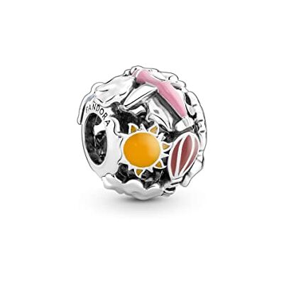 PANDORA Moments Flieg davon Regenbogen Himmel & Reise Charm aus Sterling-Silber, Kompatibel Moments Armbänder, 791695C01 PANDORA Moments Flieg davon Regenbogen Himmel & Reise Charm aus Sterling-Silber, Kompatibel Moments Armbänder, 791695C01
