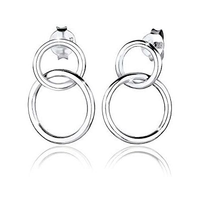 Elli kvinnors 925 sterlingsilver Xilion skurna örhängen, Sterlingsilver, Ohne Elli kvinnors 925 sterlingsilver Xilion skurna örhängen, Sterlingsilver, Ohne
