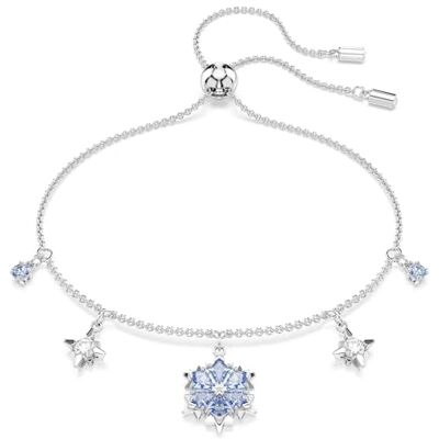 Swarovski Magic Mjukt armband, Blå, Blank rodium Swarovski Magic Mjukt armband, Blå, Blank rodium