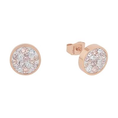 s.Oliver örhängen i rostfritt stål damörhängen, med kristall, 1 cm, rosa färg, Kommer i smycken presentförpackning, 2020330 s.Oliver örhängen i rostfritt stål damörhängen, med kristall, 1 cm, rosa färg, Kommer i smycken presentförpackning, 2020330