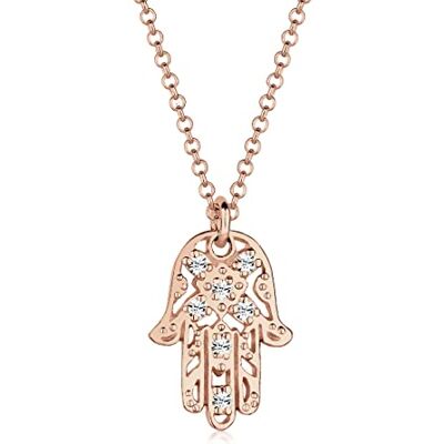 Elli Halsband Hamsa hand kristaller 925 sterlingsilver, 45, övrigt, Kristall Elli Halsband Hamsa hand kristaller 925 sterlingsilver, 45, övrigt, Kristall