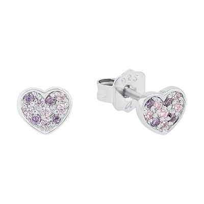 Prinzessin Lillifee Örhängen Örhängen, med Zirconia synth., 0,5 cm, Lila, Hjärta, Kommer i smycken presentförpackning, 2027218 Prinzessin Lillifee Örhängen Örhängen, med Zirconia synth., 0,5 cm, Lila, Hjärta, Kommer i smycken presentförpackning, 2027218