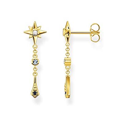 THOMAS SABO boucles d'oreilles Royauté étoile avec pierres argent plaqué or H2209-959-7 THOMAS SABO boucles d'oreilles Royauté étoile avec pierres argent plaqué or H2209-959-7