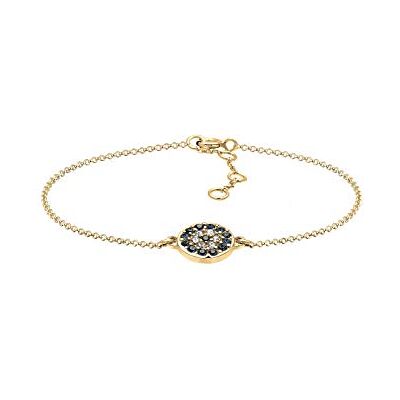 Elli armband dam med onda öga-symbol och kristaller i 925 sterlingsilver, 170, fasettad slipning, kristall Elli armband dam med onda öga-symbol och kristaller i 925 sterlingsilver, 170, fasettad slipning, kristall