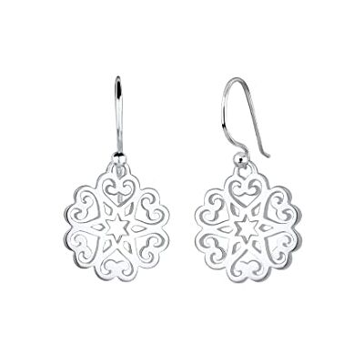 Elli örhängen ornament hjärta stjärnor blommig 925 sterlingsilver, Gummi, Utan Elli örhängen ornament hjärta stjärnor blommig 925 sterlingsilver, Gummi, Utan