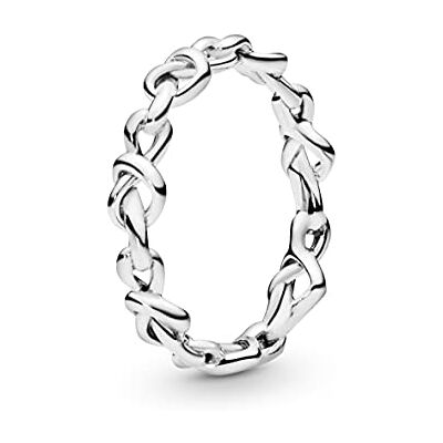 PANDORA Knotenherzen Ring aus Sterling-Silber aus der Moments Kollektion, Größe: 56, 198018-56 PANDORA Knotenherzen Ring aus Sterling-Silber aus der Moments Kollektion, Größe: 56, 198018-56