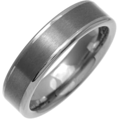 Theia Nickelfri volfram platt domstol form matt center 6 mm ring e tungsten, P, colore: Metallisk, cod. TUR044-6/P Theia Nickelfri volfram platt domstol form matt center 6 mm ring e tungsten, P, colore: Metallisk, cod. TUR044-6/P