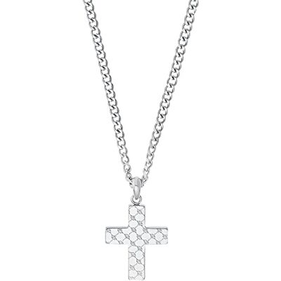 Joop! kedja med hänge i rostfritt stål herrhalsband, 60 cm, silver, kors, levereras i presentförpackning, 2031030 Joop! kedja med hänge i rostfritt stål herrhalsband, 60 cm, silver, kors, levereras i presentförpackning, 2031030