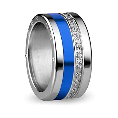 BERING Kombinationsring i silver och blått från , för kvinnor, med en unik anordning för att vrida loss och byta, Amur BERING Kombinationsring i silver och blått från , för kvinnor, med en unik anordning för att vrida loss och byta, Amur