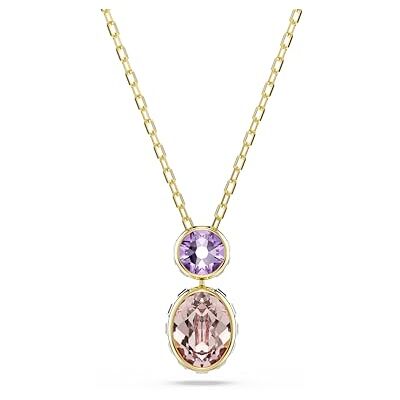 Swarovski Chroma hänge, Blandade snitt, Flerfärgad, Guldfärgad Swarovski Chroma hänge, Blandade snitt, Flerfärgad, Guldfärgad