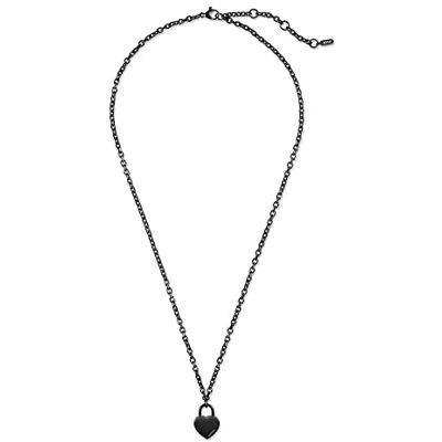 MVMT Hjärtlås halsband, En storlek, Rostfritt stål, Ingen ädelsten MVMT Hjärtlås halsband, En storlek, Rostfritt stål, Ingen ädelsten