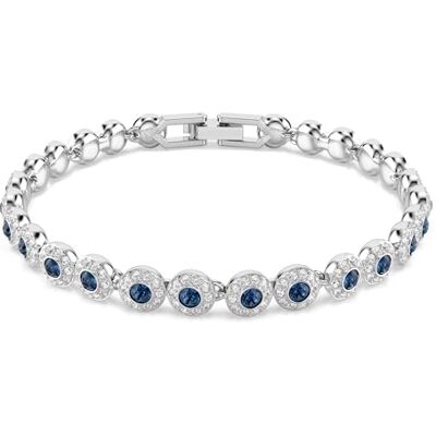 Swarovski Una Angelic Soft Armband, Blå, Rhodium glänsande Swarovski Una Angelic Soft Armband, Blå, Rhodium glänsande