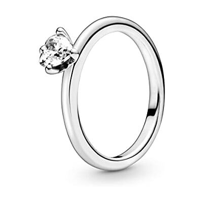 PANDORA Damen-Solitär Jahresring 925 Sterlingsilber mit '- Ringgröße 54 198691C01-54 PANDORA Damen-Solitär Jahresring 925 Sterlingsilber mit '- Ringgröße 54 198691C01-54