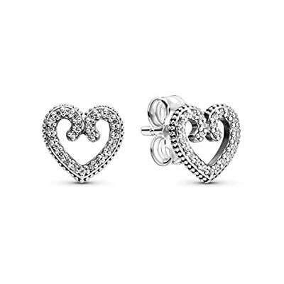 PANDORA Damen-Ohrstecker 925 Sterlingsilber Versilbert zirkonia 297099CZ PANDORA Damen-Ohrstecker 925 Sterlingsilber Versilbert zirkonia 297099CZ
