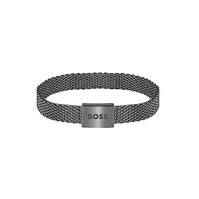 Boss smycken mäns Mesh Essentials Collection armband 1580039M, Medium, Rostfritt stål, Ingen ädelsten Boss smycken mäns Mesh Essentials Collection armband 1580039M, Medium, Rostfritt stål, Ingen ädelsten