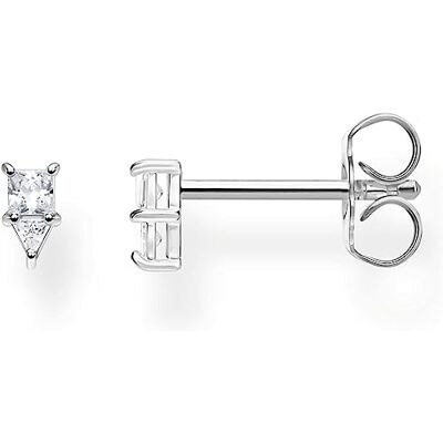 THOMAS SABO dam singel stiftörhänge trekantig silver, 925 sterlingsilver THOMAS SABO dam singel stiftörhänge trekantig silver, 925 sterlingsilver