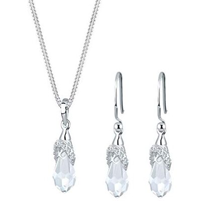 Elli Smyckeset droppar kristaller 925 sterlingsilver, Sterlingsilver Metall Silver Elli Smyckeset droppar kristaller 925 sterlingsilver, Sterlingsilver Metall Silver