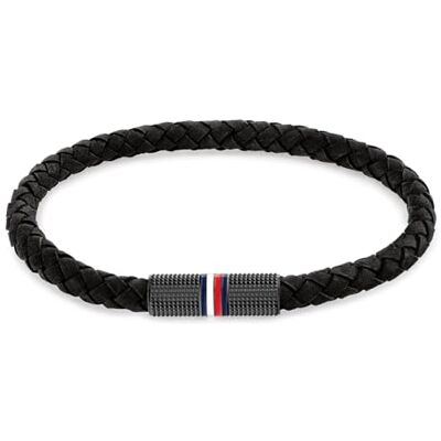 Tommy Hilfiger Smycken herr armband svart 2790459, En storlek, Läder, Ingen ädelsten Tommy Hilfiger Smycken herr armband svart 2790459, En storlek, Läder, Ingen ädelsten
