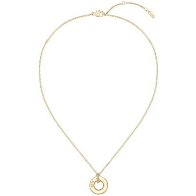 Boss Jewelry Women's LIVE Collection halsband i gult guld med en berlock 1580684, En storlek, Rostfritt stål, Ingen ädelsten Boss Jewelry Women's LIVE Collection halsband i gult guld med en berlock 1580684, En storlek, Rostfritt stål, Ingen ädelsten