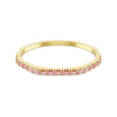 Swarovski Matrix armring, Baguette, Octagon form, Rosa, Guldfärgad, S Swarovski Matrix armring, Baguette, Octagon form, Rosa, Guldfärgad, S