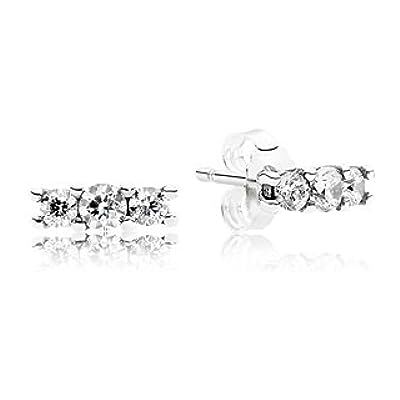 PANDORA Damen-Ohrstecker 925 Silber Zirkonia weiß 290725CZ PANDORA Damen-Ohrstecker 925 Silber Zirkonia weiß 290725CZ