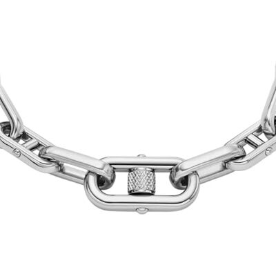Fossil Dam Rostfritt stål med karbinlås Runda zodiakhängen i halsband Fossil Dam Rostfritt stål med karbinlås Runda zodiakhängen i halsband
