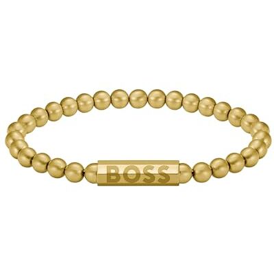 Boss Jewelry Pärlarmband för män SPHERE kollektion i gult guld 1580666M Boss Jewelry Pärlarmband för män SPHERE kollektion i gult guld 1580666M