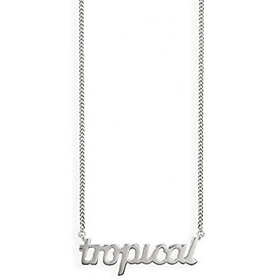 caÏ love dam halsband pansarkedja tropisk 925 sterlingsilver 44 cm, SILVER, caÏ love dam halsband pansarkedja tropisk 925 sterlingsilver 44 cm, SILVER,