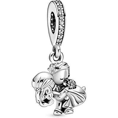 PANDORA Icons gift par berlock i sterling silver med klar kubisk zirkonia PANDORA Icons gift par berlock i sterling silver med klar kubisk zirkonia
