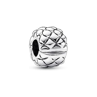 PANDORA Moments Studded Chain Clip Charm aus Sterling Silber, Kompatibel Moments Armbändern Armbänder, 792746C00 PANDORA Moments Studded Chain Clip Charm aus Sterling Silber, Kompatibel Moments Armbändern Armbänder, 792746C00