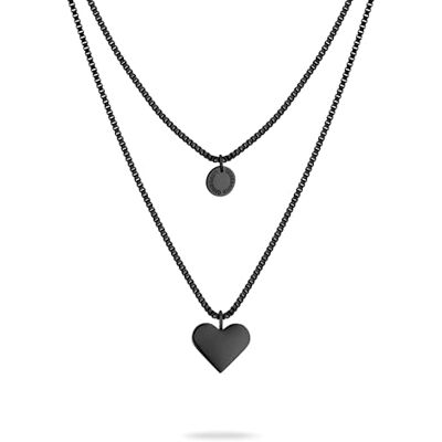 LIEBESKIND Kärleksbarn Berlin halsband LJ-1594-N-45 IP svart, 45 cm, Rostfritt stål, Ingen ädelsten LIEBESKIND Kärleksbarn Berlin halsband LJ-1594-N-45 IP svart, 45 cm, Rostfritt stål, Ingen ädelsten