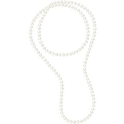 PEARLS & COLORS NATURAL FINE PEARLS Pärlor och färger SEMI-BAROSKA sötvattenspärlor halsband, Longueur du sautoir 120 cm, Snäckskal, Pärla PEARLS & COLORS NATURAL FINE PEARLS Pärlor och färger SEMI-BAROSKA sötvattenspärlor halsband, Longueur du sautoir 120 cm, Snäckskal, Pärla
