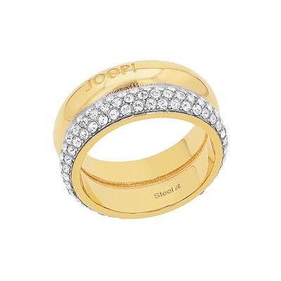 amor JOOP! Ring rostfritt stål damringar, med zirkoniasynth., vit, levereras i smyckespresentask, 2039845 amor JOOP! Ring rostfritt stål damringar, med zirkoniasynth., vit, levereras i smyckespresentask, 2039845