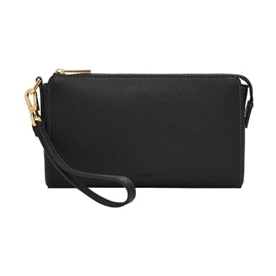 Fossil Women's Wristlet, svart, svart Fossil Women's Wristlet, svart, svart