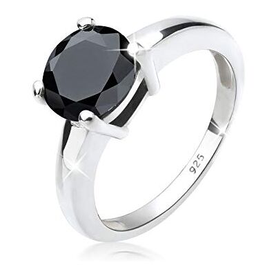 Elli Kvinnor Silver Cubic Zirconia Solitaire Ring Storlek Q 06400589_58, 58, Metall, Kubisk zirkonia Elli Kvinnor Silver Cubic Zirconia Solitaire Ring Storlek Q 06400589_58, 58, Metall, Kubisk zirkonia