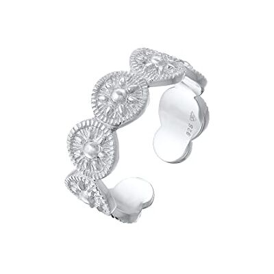Elli ring damer band sol design öppen i 925 sterlingsilver, Sterlingsilver, Utan Elli ring damer band sol design öppen i 925 sterlingsilver, Sterlingsilver, Utan