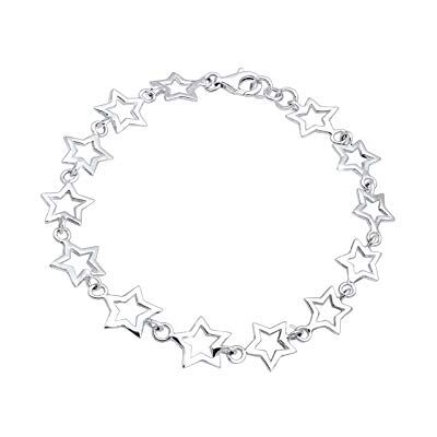 Elli Dam 925 sterlingsilver Xilion slipat armband av längd 19 cm, En storlek, Sterlingsilver Elli Dam 925 sterlingsilver Xilion slipat armband av längd 19 cm, En storlek, Sterlingsilver