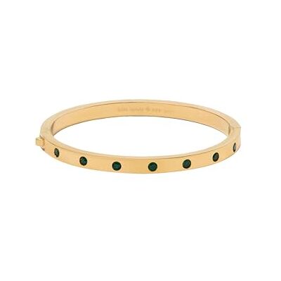 kate spade new york SET IN STONE Metal Stone Hinged Bangle, Emerald kate spade new york SET IN STONE Metal Stone Hinged Bangle, Emerald