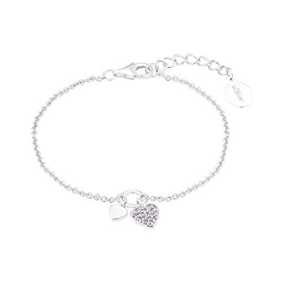 s.Oliver armband 925 sterling silver flickor barn arm smycken, med cubic zirconia synth, 14+2 cm, silver, hjärta, Kommer i smycken presentförpackning, 2036453 s.Oliver armband 925 sterling silver flickor barn arm smycken, med cubic zirconia synth, 14+2 cm, silver, hjärta, Kommer i smycken presentförpackning, 2036453