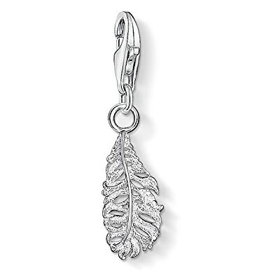 THOMAS SABO Dam charm klubbhänge fjäder 925 sterlingsilver 0775-001-12 THOMAS SABO Dam charm klubbhänge fjäder 925 sterlingsilver 0775-001-12