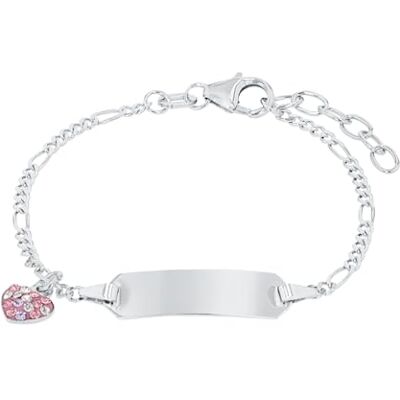 Prinzessin Lillifee Identifieringsarmband 925 sterlingsilver barnarmband för flickor, med Preciosa, 12 + 2 cm, lila, hjärta, kommer i smyckespresentask, 2021115 Prinzessin Lillifee Identifieringsarmband 925 sterlingsilver barnarmband för flickor, med Preciosa, 12 + 2 cm, lila, hjärta, kommer i smyckespresentask, 2021115