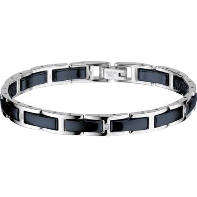 BERING Damarmband i glänsande silver – keramisk länkkollektion i rostfritt stål 612-17-185 BERING Damarmband i glänsande silver – keramisk länkkollektion i rostfritt stål 612-17-185