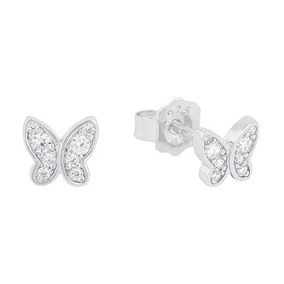 s.Oliver Örhängen Örhängen, med Zirconia synth., 0,5 cm, Silver, Butterfly, Kommer i smycken presentförpackning, 9233199 s.Oliver Örhängen Örhängen, med Zirconia synth., 0,5 cm, Silver, Butterfly, Kommer i smycken presentförpackning, 9233199