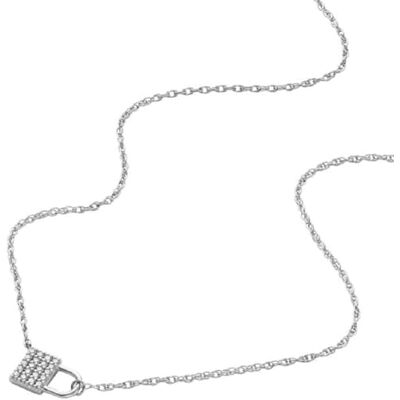 Fossil damhalsband, kedjehalsband i sterlingsilver Fossil damhalsband, kedjehalsband i sterlingsilver
